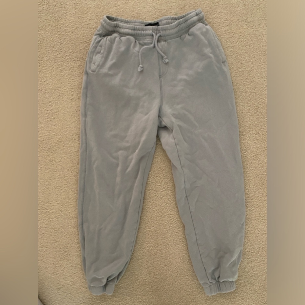 medium blue-gray sweatpants